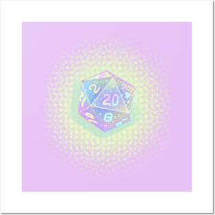 Pastel D20 Posters and Art